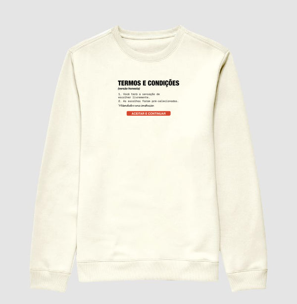 Suéter Moletom Off-White Unissex - Default Honesto | Exallaxe