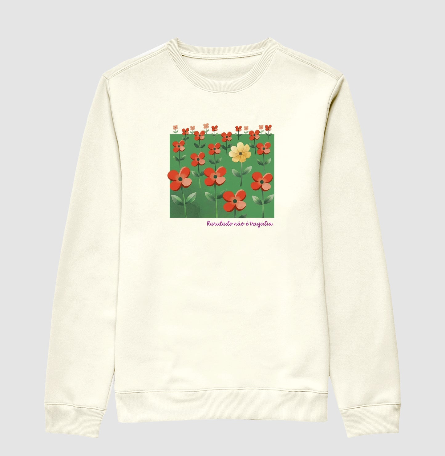 Suéter Moletom Off-White Unissex - Padrão Sincopático