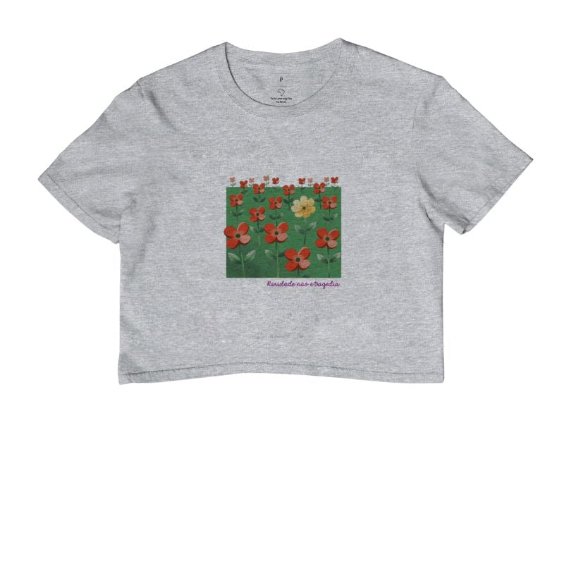 Cropped Cinza - Padrão SIncopático | Exallaxe