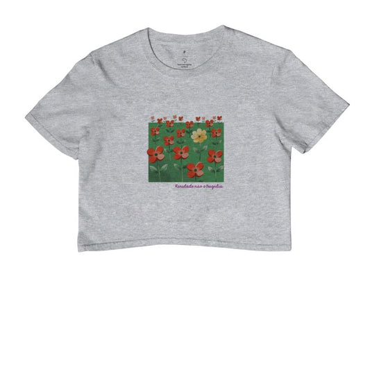 Cropped Cinza - Padrão SIncopático | Exallaxe