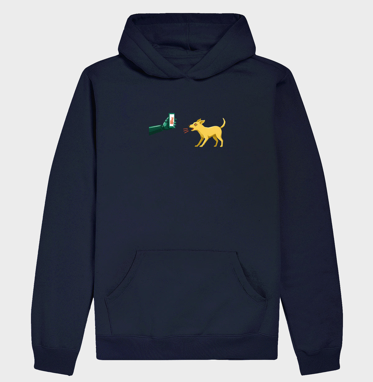 Moletom Hoodie Azul Marinho Unissex - Pixel Instinto | Exallaxe