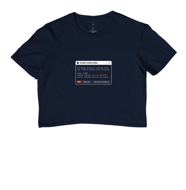 Cropped Azul - Indução Soberana | Exallaxe