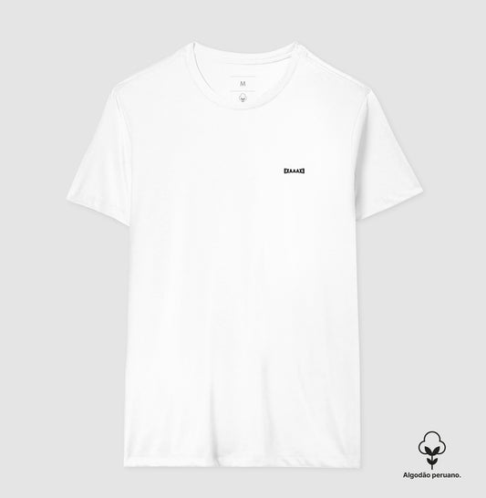 Camiseta Branca PIMA Unissex - Anonymous Manifest