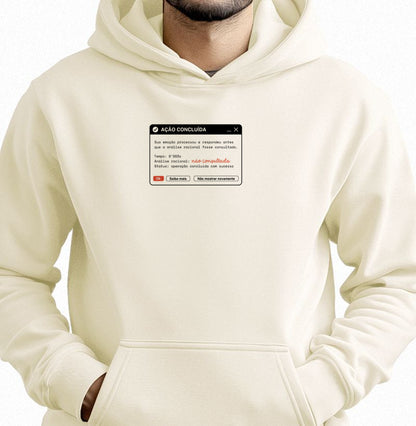 Moletom Hoodie Off-White Unissex - Indução Soberana | Exallaxe