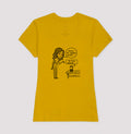 Camiseta Baby Look Mostarda - Confissão Virtual | Exallaxe