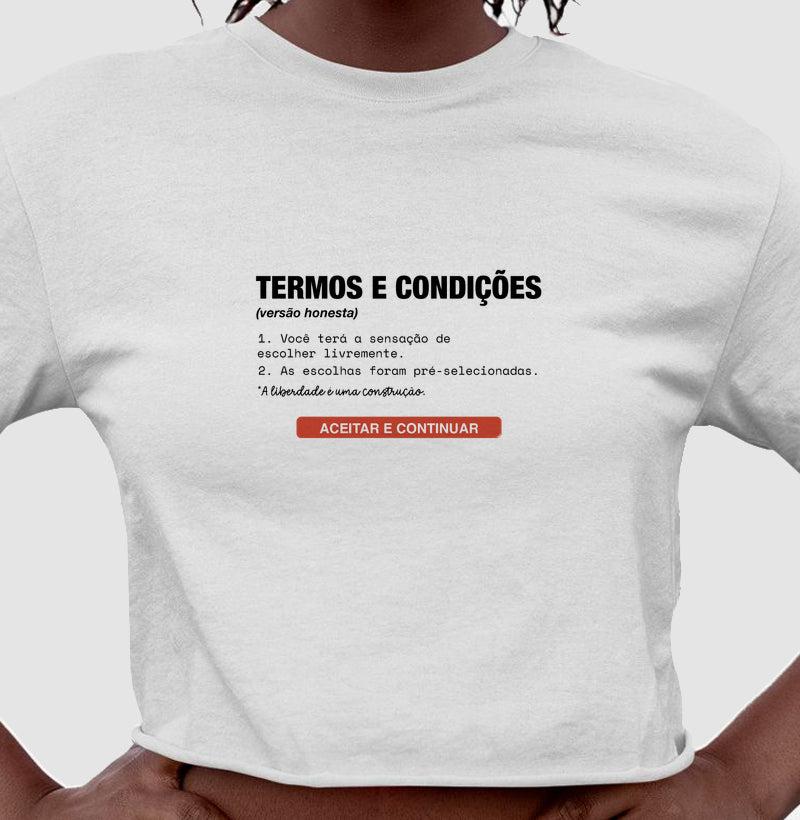 Cropped Branco - Default Honesto | Exallaxe