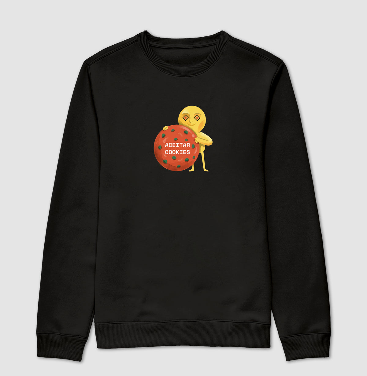 Suéter Moletom Preto Unissex - Candy Click | Exallaxe