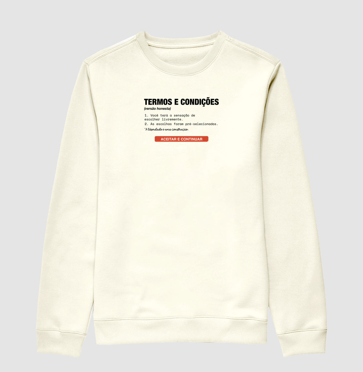 Suéter Moletom Off-White Unissex - Default Honesto | Exallaxe