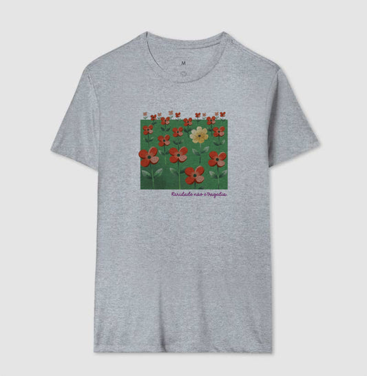 Camiseta Cinza Unissex - Padrão Sincopático | Exallaxe
