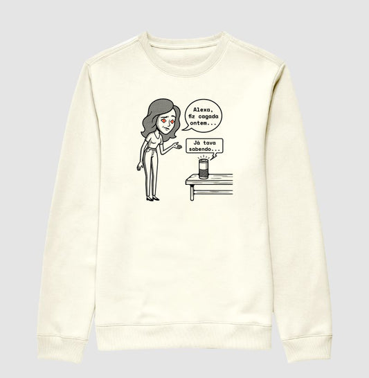 Suéter Moletom Off-White Unissex - Confissão Virtual | Exallaxe