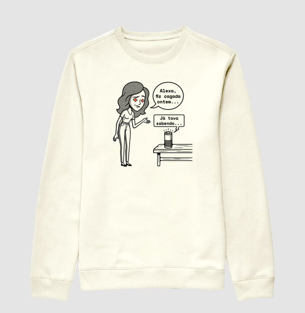Suéter Moletom Off-White Unissex - Confissão Virtual | Exallaxe