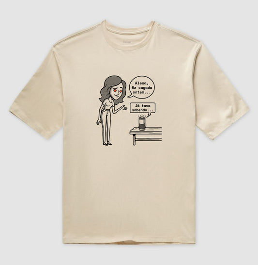 Camiseta Oversized Nude Unissex - Confissão Virtual | Exallaxe