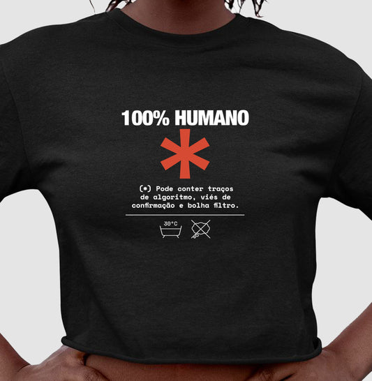 Cropped Preto - Decomposition Label | Exallaxe