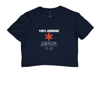 Cropped Azul - Decomposition Label | Exallaxe