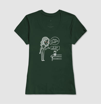 Camiseta Verde Feminina - Confissão Virtual