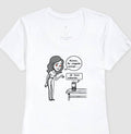 Camiseta Baby Look Branca - Confissão Virtual | Exallaxe