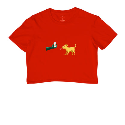 Cropped Vermelho - Pixel Instinto | Exallaxe