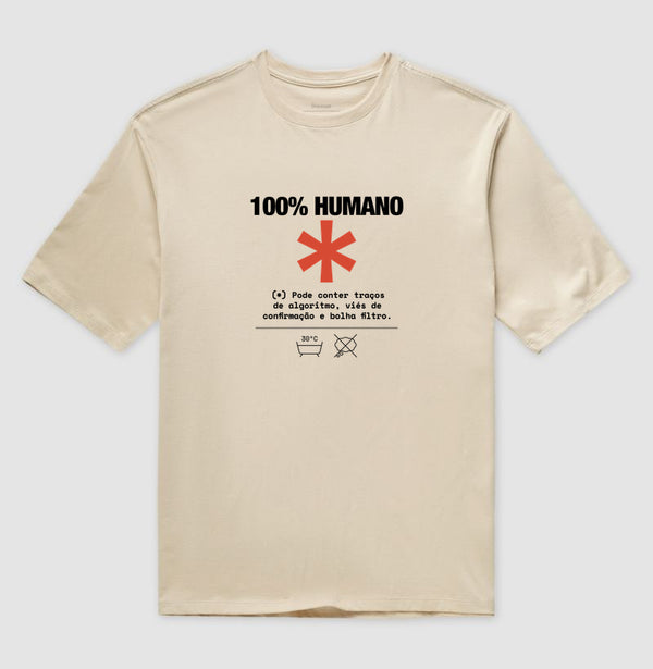 Camiseta Oversized Nude Unissex - Decomposition Label