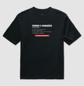 Camiseta Oversized Preta Unissex - Default Honesto | Exallaxe