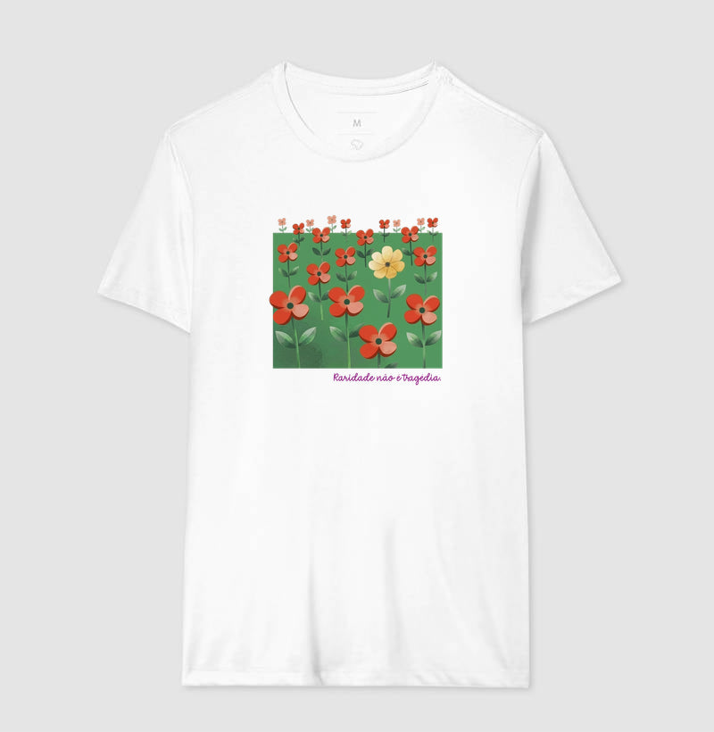 Camiseta Branca Unissex - Padrão Sincopático | Exallaxe