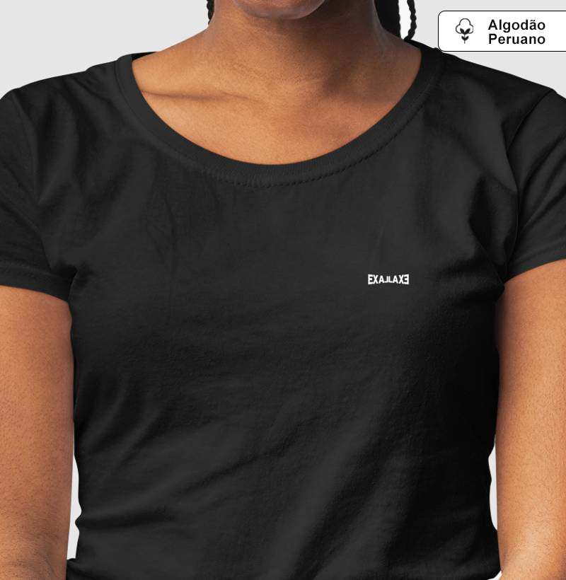 Camiseta Preta PIMA Feminina - Anonymous Manifest