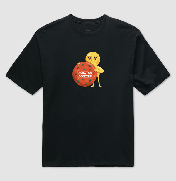Camiseta Oversized Preta Unissex - Candy Click | Exallaxe