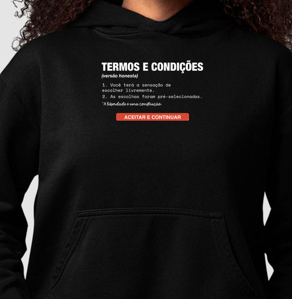 Moletom Hoodie Preto Unissex - Default Honesto