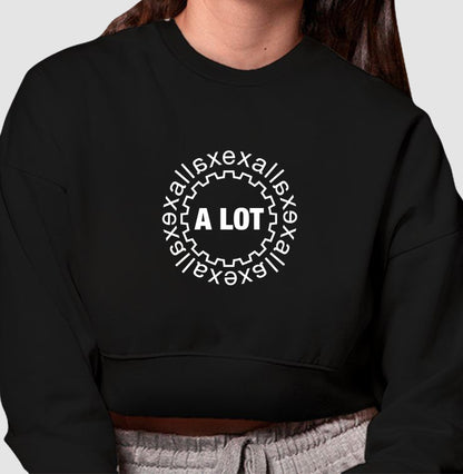Moletom Cropped Preto - Escape In | Exallaxe