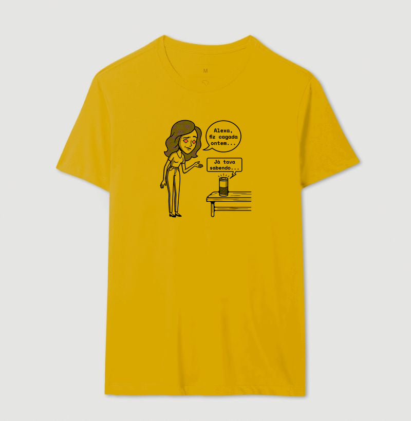 Camiseta Mostarda Unissex - Confissão Virtual | Exallaxe