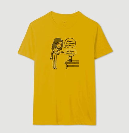 Camiseta Mostarda Unissex - Confissão Virtual | Exallaxe