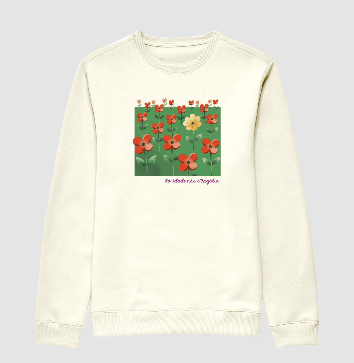 Suéter Moletom Off-White Unissex - Padrão Sincopático | Exallaxe