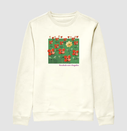 Suéter Moletom Off-White Unissex - Padrão Sincopático | Exallaxe