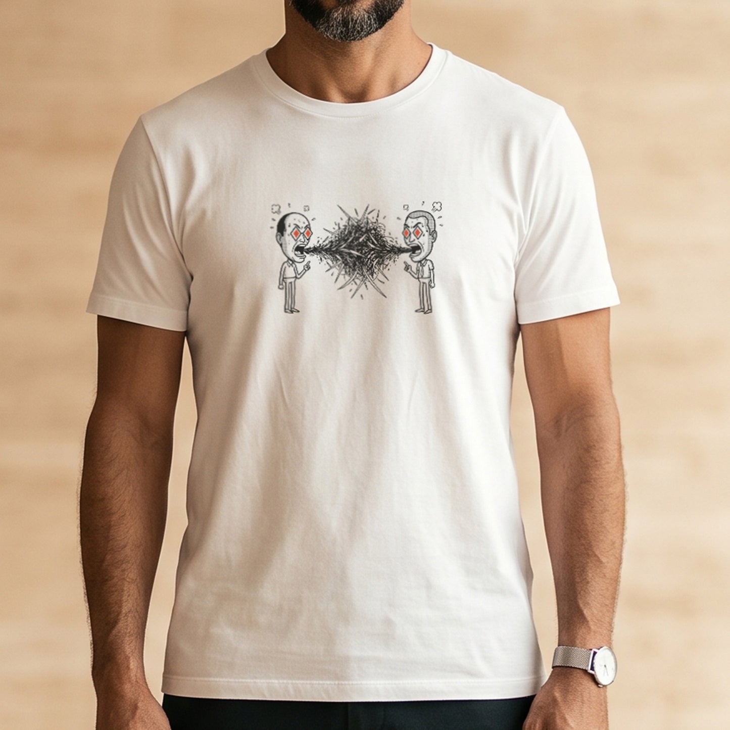 Camiseta Branca Unissex - Eloquência Muda