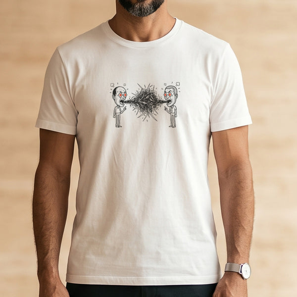 Camiseta Branca Unissex - Eloquência Muda