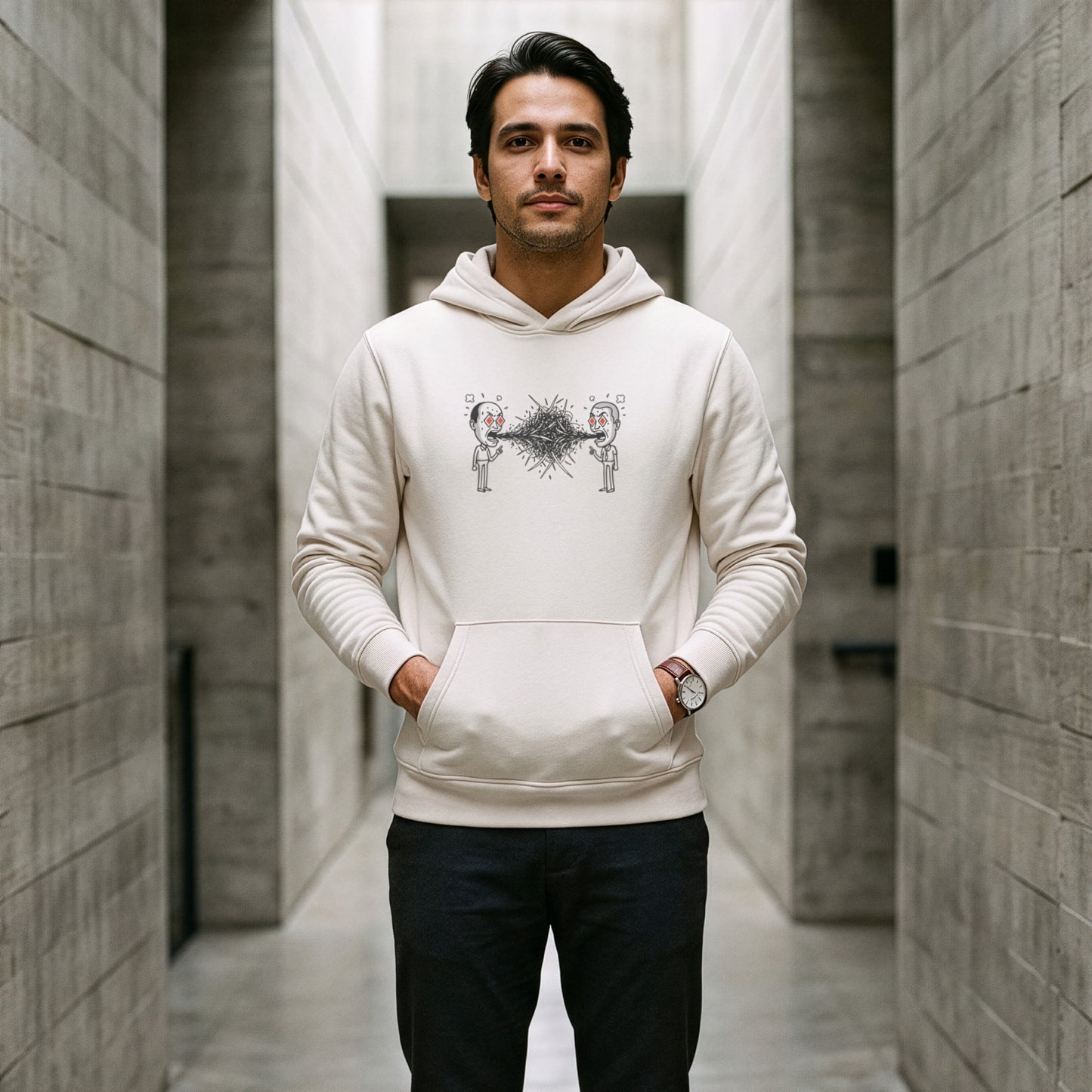 Moletom Hoodie Off-White Unissex - Eloquência Muda