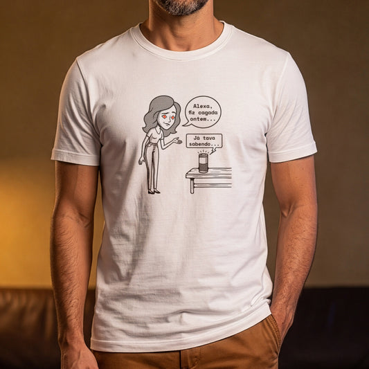 Camiseta Branca Unissex - Confissão Virtual
