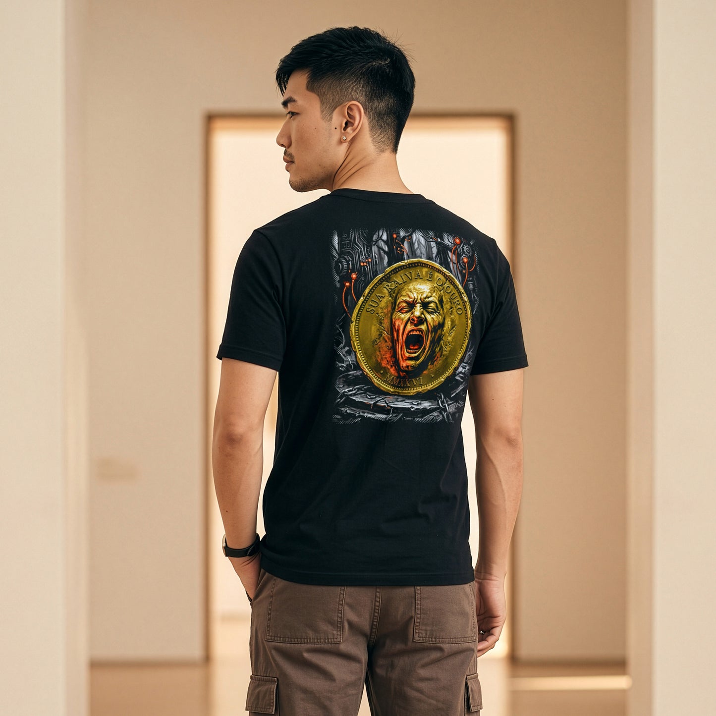 Camiseta Preta Unissex - Rot Cashflow