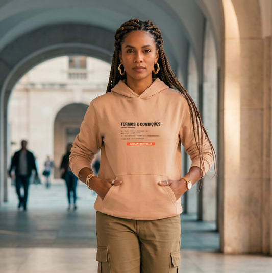 Moletom Hoodie Nude Unissex - Default Honesto