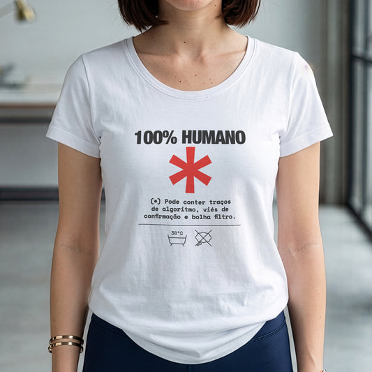 Camiseta Branca Feminina - Decomposition Label