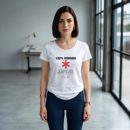 Camiseta Branca Feminina - Decomposition Label