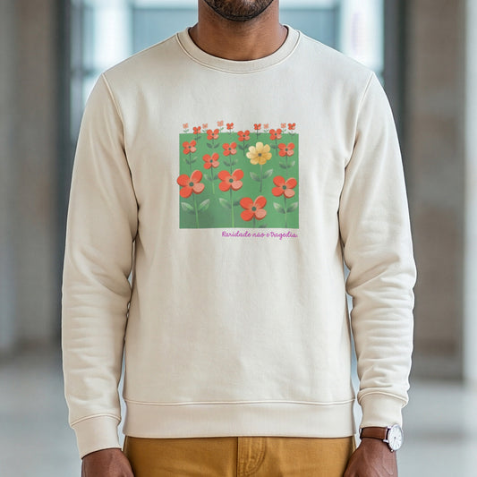 Suéter Moletom Off-White Unissex - Padrão Sincopático