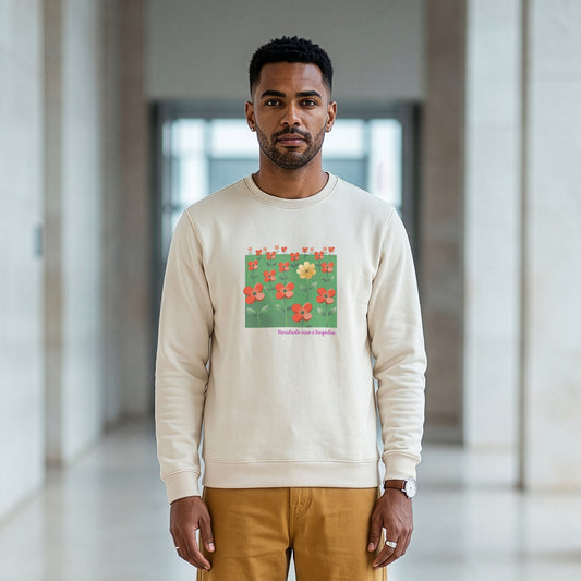 Suéter Moletom Off-White Unissex - Padrão Sincopático