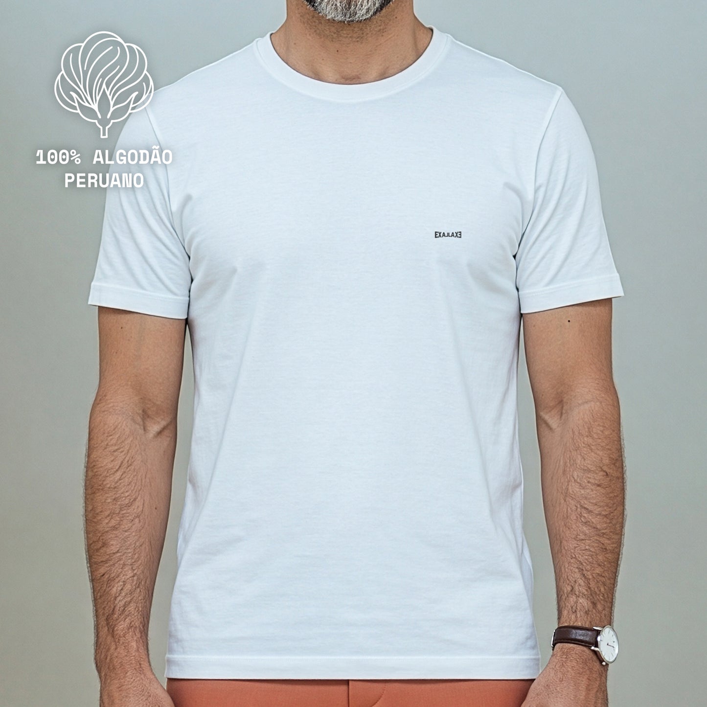 Camiseta Branca PIMA Unissex - Anonymous Manifest