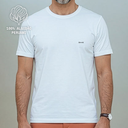 Camiseta Branca PIMA Unissex - Anonymous Manifest