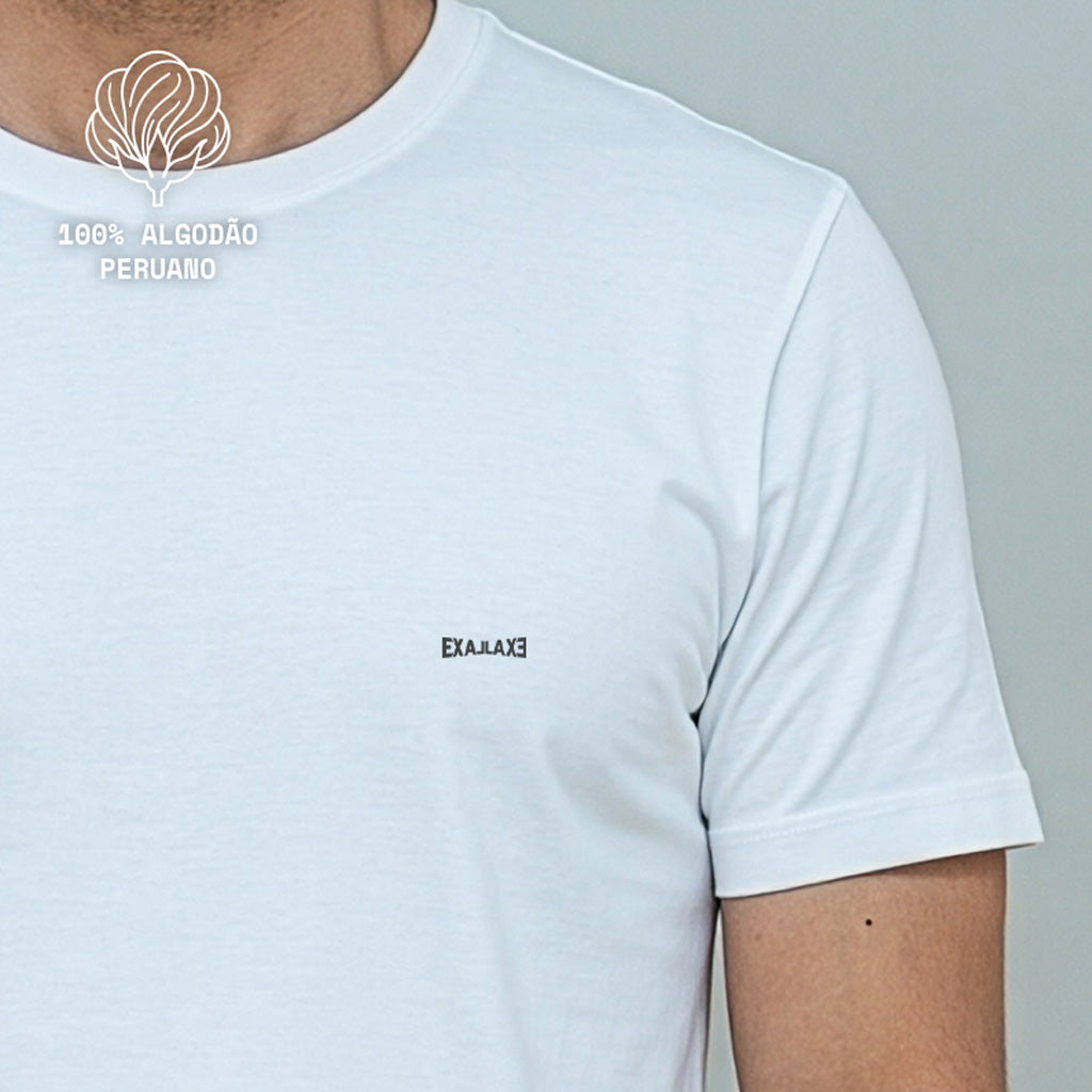Camiseta Branca PIMA Unissex - Anonymous Manifest