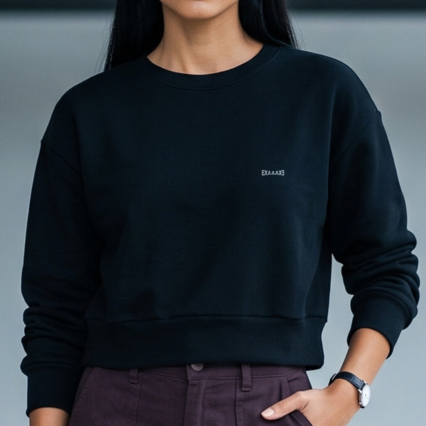 Moletom Cropped Preto - Anonymous Manifest