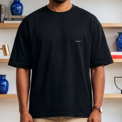 Camiseta Oversized Preta Unissex - Anonymous Manifest