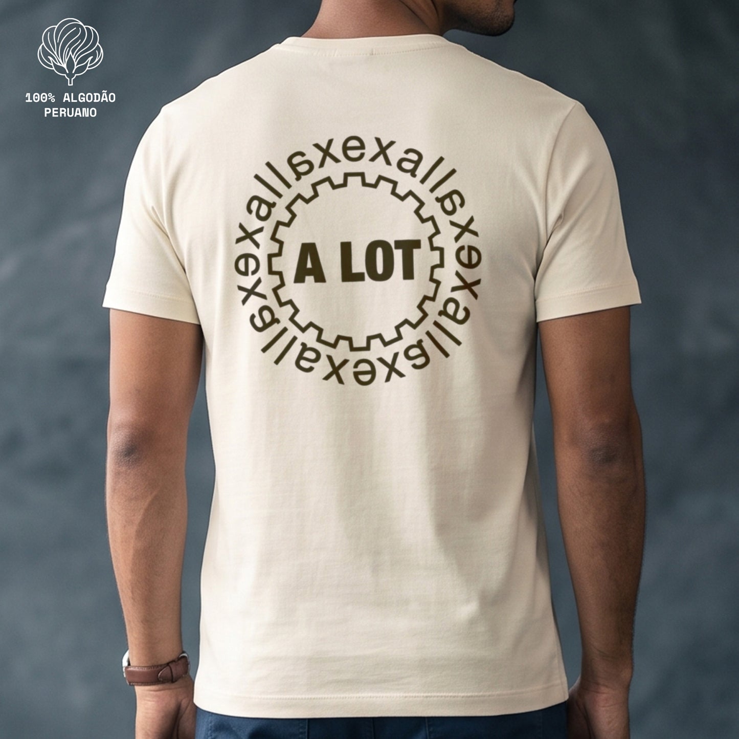 Camiseta Marfim PIMA Unissex - Escape In