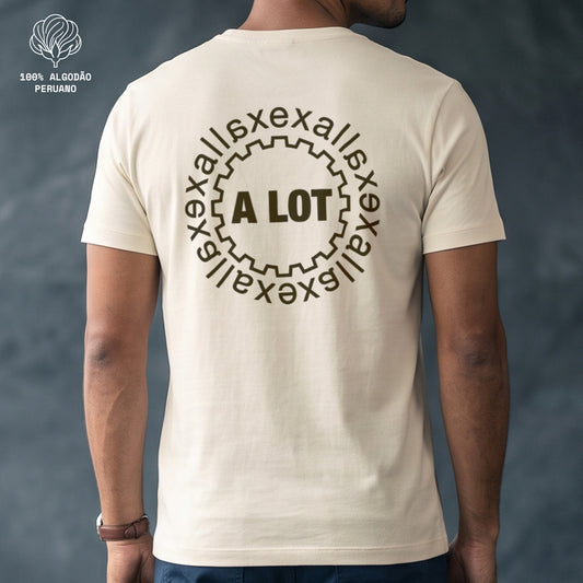 Camiseta Marfim PIMA Unissex - Escape In