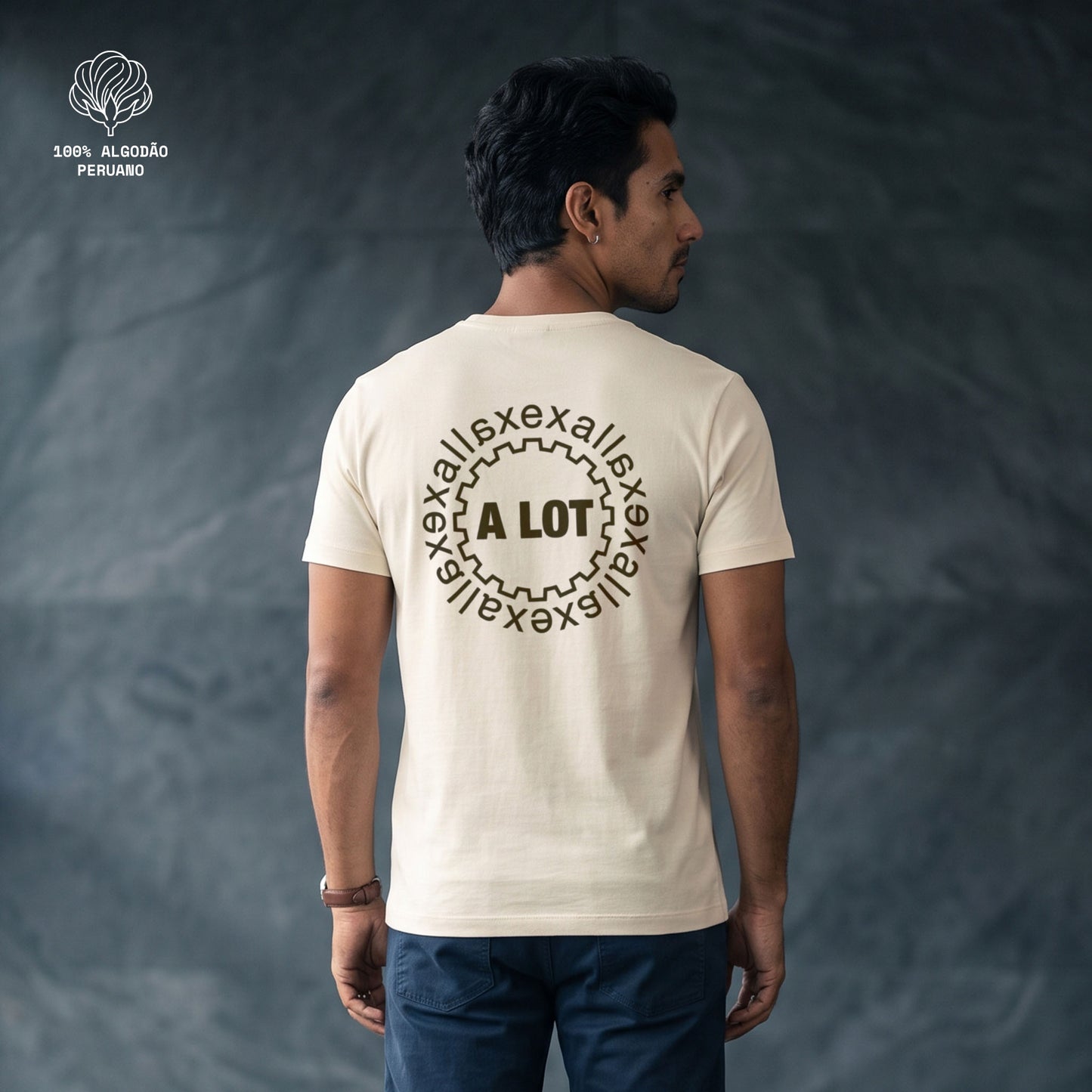 Camiseta Marfim PIMA Unissex - Escape In